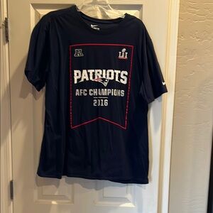 Nike Patriots AFC Champions 2016 Navy T-Shirt men’s size XXL